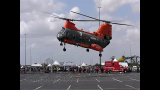 HH 46E Sea Knight Start Up and Take Off At Katy TX Safety Fest 2022