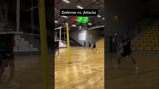 Volleyball Defense vs Attacks & Tips 🏐💪 #shorts #volleyball
