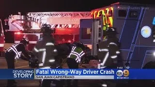 1 Dead, 2 Injured In Wrong-Way Crash On 405 Freeway In San Juan Capistrano