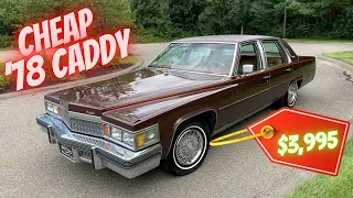 1978 Cadillac Fleetwood Brougham D’Elegance $3,995 for sale by Specialty Motor Cars CHEAP CLASSIC