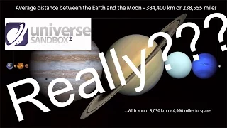 Do Planets Fit Between Earth and Moon? [Universe Sandbox 2]