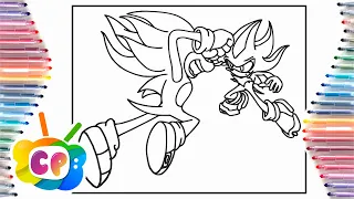 Sonic vs Shadow coloring pages / Sonic Prime coloring pages / Tobu - If I Disappear [NCS Release]
