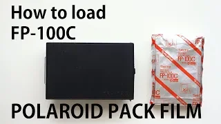 How to load FP-100C Polaroid pack film