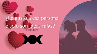 ¿Le gustó a esa persona o son ideas mías?