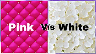 Pink 💞 vs White 🤍/purse👛/heel 👠/dress 👗/cake🍰 #colorful #trending #choose #viral