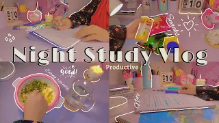 Night study vlog📚✏️ productive study 📖||Eating🍲||unboxing||realxing||calming #Bangladeshi study vlog