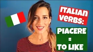 Learn Italian  | How to use the verb Piacere (to like)