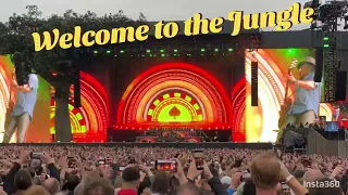 Guns n Roses Welcome to Jungle live at Hyde Park London June 30,2023.