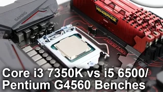 Core i3 7350K vs Pentium G4560 vs Core i5 6500 Gaming Benchmarks