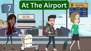 At The Airport | Learn English With Conversation | Learn English Listening!