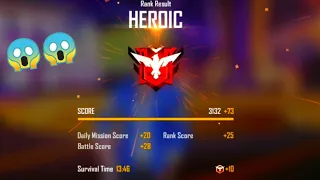 RANK DIAMOND TO HEROIC JOURNEY 😈🔥|| #short #shorts #freefire 