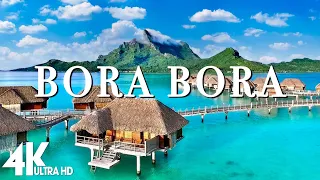 4K Video (Ultra HD) - FLYING OVER BORA BORA Unbelievable Beauty