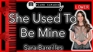 She Used To Be Mine (LOWER -3) - Sara Bareilles - Piano Karaoke Instrumental