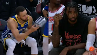 Steph Curry hilariously trolls Tari Eason for "Warriors come out to play" 😂