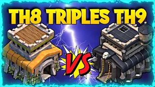 Th8 3 Star Th9! Th8 vs Th9 Max 3 Star Attack Strategy for War in 2021 | Clash of Clans - Coc