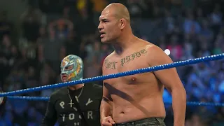 cain velasquez debut on smackdown and attack Brock lesnar 4/10/19