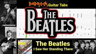 I Saw Her Standing There - The Beatles - Guitar + Bass TABS Lesson