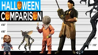 Halloween Characters Size Comparison | Scary Character Heights
