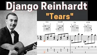 Django Reinhardt - "Tears" - (1937) - Virtual Guitar Transcription by Gilles Rea