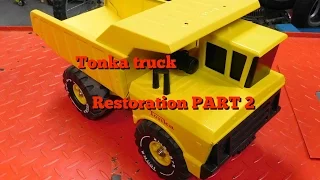 Tonka Truck Restoration part 2 FINISHED!