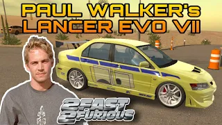 PAUL WALKER’s LANCER EVO VII | 2 FAST 2 FURIOUS | CAR PARKING MULTIPLAYER