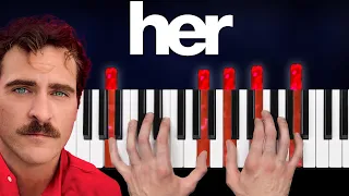 Her - Song On The Beach (Arcade Fire) - Piano Tutorial