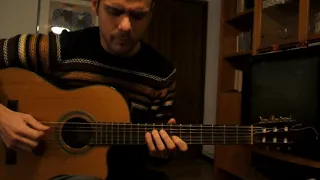 Tony Gazza- Return to Serenity solo(Testament) with Classical Guitar