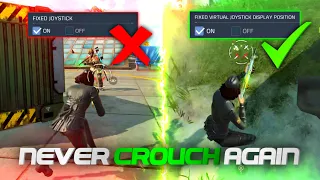 *HOW TO STOP CROUCHING IN CODM* | 100% WORKING TUTORIAL l NEVER EVER CROUCH AGAIN