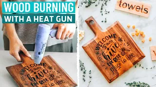 WOOD BURNING! BURN PICTURES & DESIGNS INTO WOOD W/ ANY CRICUT MACHINE | CRICUT TUTORIAL FOR BEGINNER