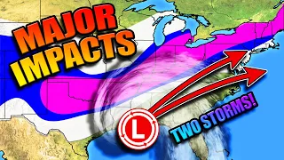 Upcoming Series Of Massive Winter Storms! Ice Storms & Heavy Snow!