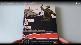 Cross of Iron Avalon Hill 2nd edition -In The Box- [Vintage] 1978