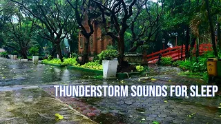 🎧 The sound of heavy rain makes you fall asleep | Sleep, Study, Relax | Rainstorm Ambient Noise