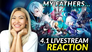WRIOLETTE!!! 4.1 LIVESTREAM REACTION | "To the Stars Shining in the Depths" Trailer | Genshin Impact