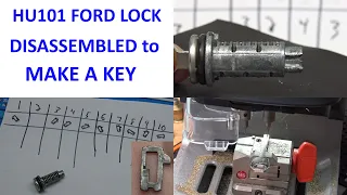 (552) HU101 High Security Ford Lock Disassembled to Make a Key