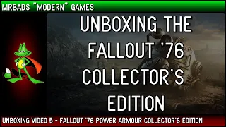 Fallout 76 Power Armour Collector's Edition Unboxing | MrBads_Games