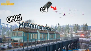 Wow!! Battle on a running train!! Panzerfaust vs C4
