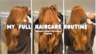 my FULL haircare routine for long thick hair
