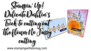 Stampin' Up! Delicate Dahlias Card Register for Christmas Kit Class Today! Stamping with DonnaG!