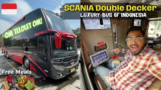 Most LUXURIOUS Bus of Indonesia 🇮🇩 | Jakarta to Surabaya in SCANIA Double Decker Bus