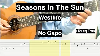 Seasons In The Sun Guitar Tutorial No Capo (Westlife) Melody Guitar Tab Guitar Lessons for Beginners
