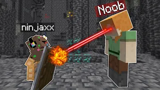 J'ai donné des Pouvoirs Cheat à un Noob sur Minecraft..