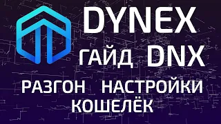 Монета Dynex DNX. Полный гайд: Разгон, настройки и кошелек.