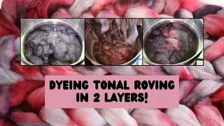 Dyepot Weekly #514 - Kettle Dyeing Wool Roving Twice for a Variegated Colorway