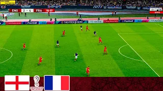 PES | England vs France | FINAL 1/4 | FIFA World Cup 2022 Qatar | Full Match All Goals Gameplay