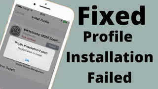 How To Fix Profile Installation Failed IOS 14 ( Fix Profile installation on iPhone iPad iOS 14