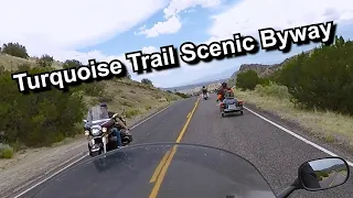 MOTORCYCLE RIDE - NEW MEXICO - TURQUOISE TRAIL SCENIC BYWAY