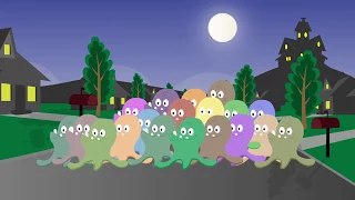 20 Scary Things - Little Blue Globe Band - Halloween Counting song for kids that speeds up!