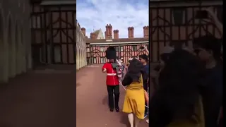 Chinese Tourist (Chinese DAMA) vs Queen's Guard in London, United Kingdom