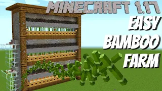 MINECRAFT BAMBOO FARM TUTORIAL | How to build a Bamboo Farm in Minecraft 1.17 Survival (1000's/hr)