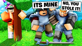 They STOLE their BLUESTEEL! So I HELPED Them! (Roblox Survival Game)